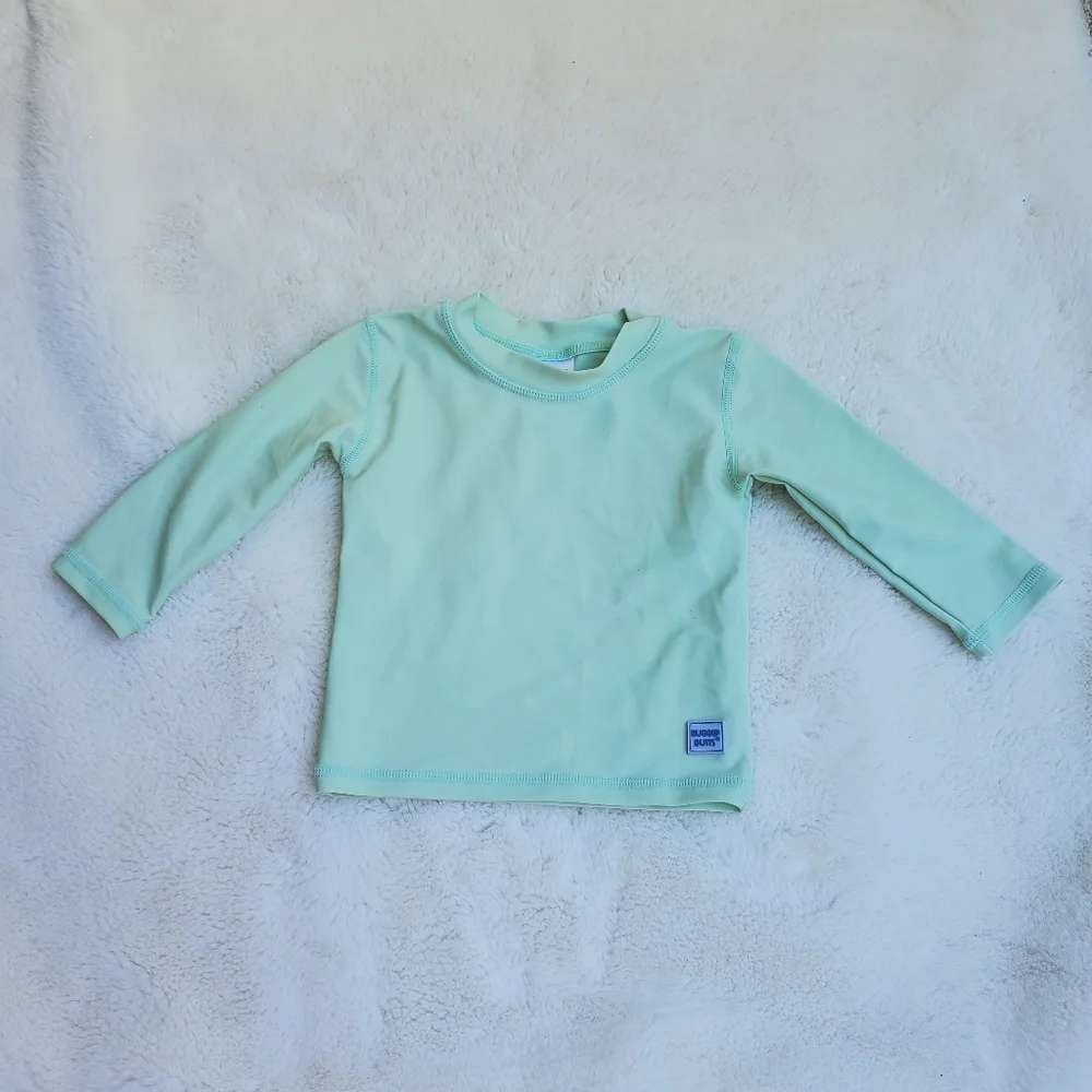 Green Rugget Butts Swim Top Sz 6-12m